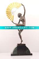 Wholesale nude sculpture bronze beautiful lady statue