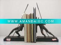 Wholesale bronze statue bookend sculpture art work