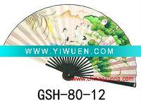 Wholesale wooden hanging paper fan