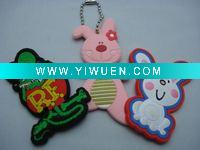 Wholesale Silicone keychain, 2011 fashion keyrings