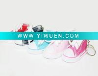 Wholesale tiny canvas shoe keychian 6389