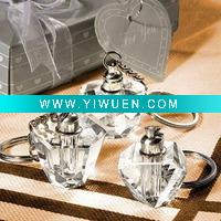 Wholesale crystal keychain with mini perfume bottle