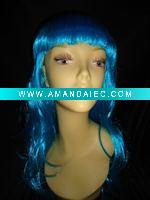 Wholesale long blue carnival wigs(BSHW-2351)