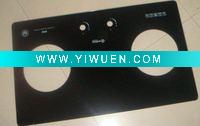 Wholesale sell cooker table top tempered glass with black color printing