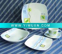 Wholesale 20PCS Square Porcelain Dinnerware