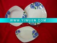 Wholesale porcelain square dinnerware
