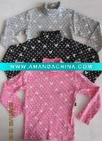 Wholesale 100% high quality children's long sleeve shirt