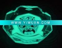 Wholesale Beijing opera facial masks fluorescent glow glass ashtray