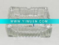 Wholesale square glass ashtray ashtray