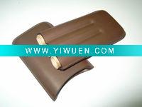 Wholesale 3 pcs leather Cigar holder