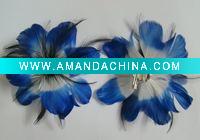 hair accessories with feather flower