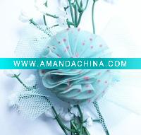 hair barretes,hair accessory,organza ribbon