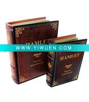 Wholesale Wooden Ancient Book Box ,Decorative Book Box ,Classic Book Box