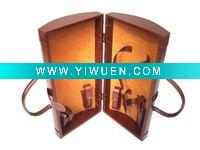 Wholesale leather wine case