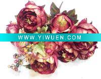 Wholesale noble gold artificial peony flower