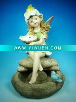 Wholesale polyresin fairy water fountain