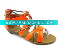Wholesale fashion women flats sandal shoes