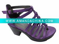 Wholesale sexy purple high heel women sandal