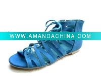 Wholesale fashion ladies flats sandals shoes