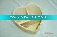 Wholesale bamboo Remote control storage box in heart shape