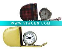 Wholesale Fashional & functional leather clock