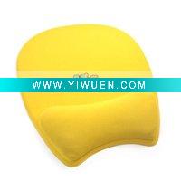 Wholesale Gel Mouse Pad Mat Wrist Rest Yellow