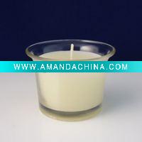 Wholesale 10h Prefilled Tulip Glass Candle