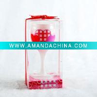 Wholesale valentine glass candle