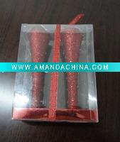 Wholesale christmas candle with glass holder