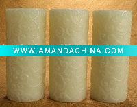 Wholesale Patterned LED wax candle