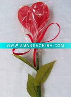 Wholesale red heart shape art candle
