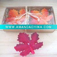Wholesale candle in leaf shape