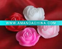 Wholesale rose flower floating candle