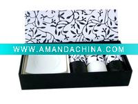 Wholesale black/white candle gift set