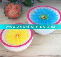 Wholesale daisy in bowl shape candle