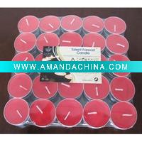 Wholesale red tealight candle