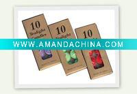 Wholesale 10pcs scented tealight candle/brown box