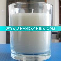 Wholesale white candle in glass