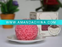 Rose ball candle