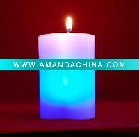 Wholesale flashing led plastic candle