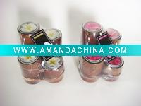 Wholesale flower tealight in wooden holder in shrink pack
