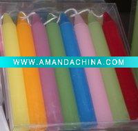 Wholesale multicolor stick,craft candle,gift candle