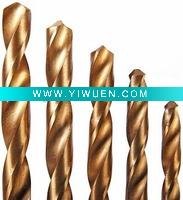 Wholesale HSS cobalt twist drill bits,fully ground,amber,DIN338