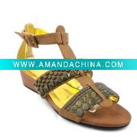 casual women flat sandal shoes