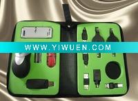Wholesale 2011 fashion usb travel kit with 10pcs accessories