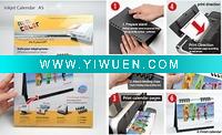 Wholesale DIY desk calendar A5,support by free software and do it at home