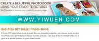 Wholesale DIY inkjet photo book 8:5 size,easy making with hands at home