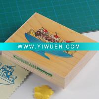 Wholesale new style novelty wooden rubber stamp toys