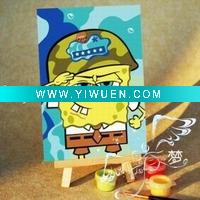 Wholesale DIY gift, DIY craft and PAINTING BY NUMBERS---Sponge Bob