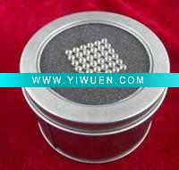 Wholesale Neocube Toy-3MM.216pcs magnetic sphere with round steel box